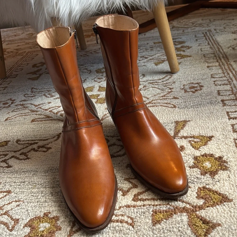 🤎Men’s Vintage Jean Pier Clemente Leather Boots